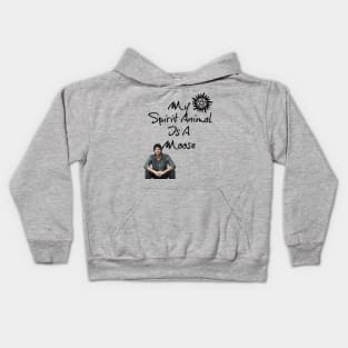 My Spirit Animal is a Moose! Kids Hoodie